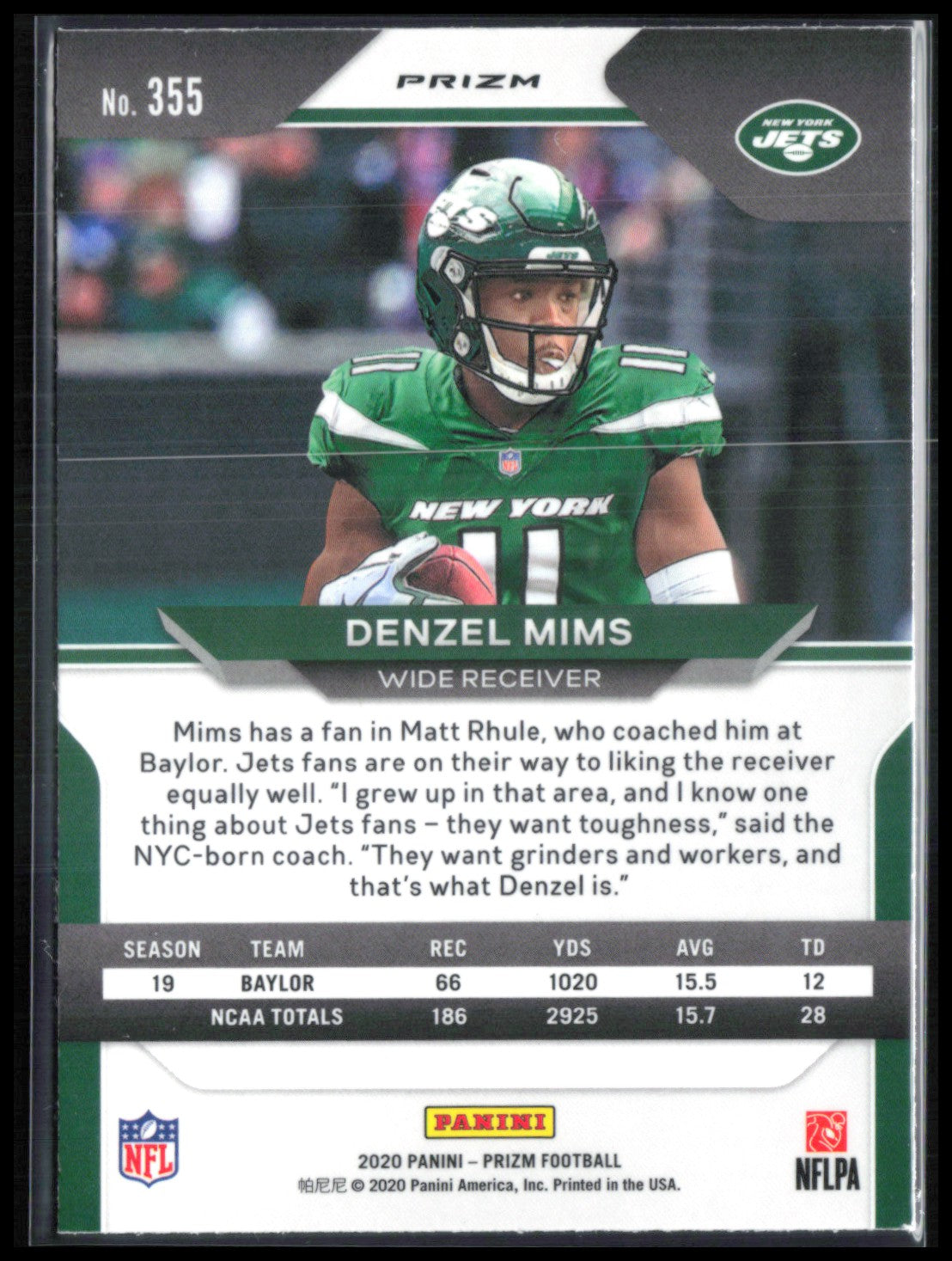 Denzel Mims RC RWB
