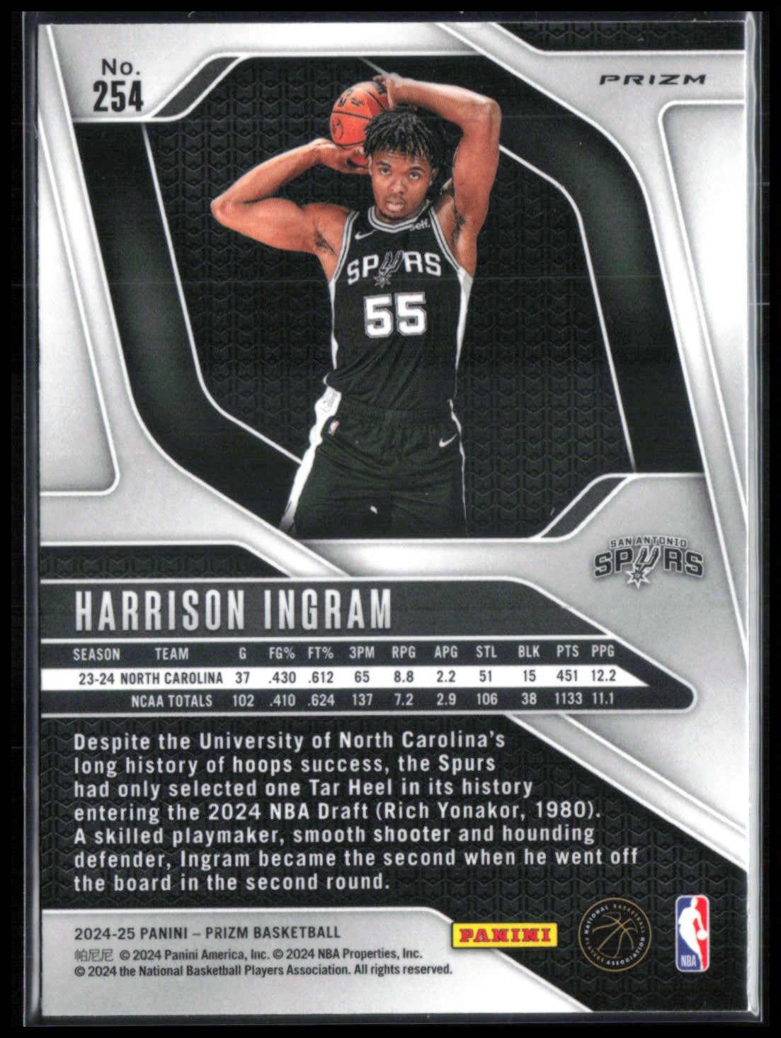 Harrison Ingram RC Silver Prizm