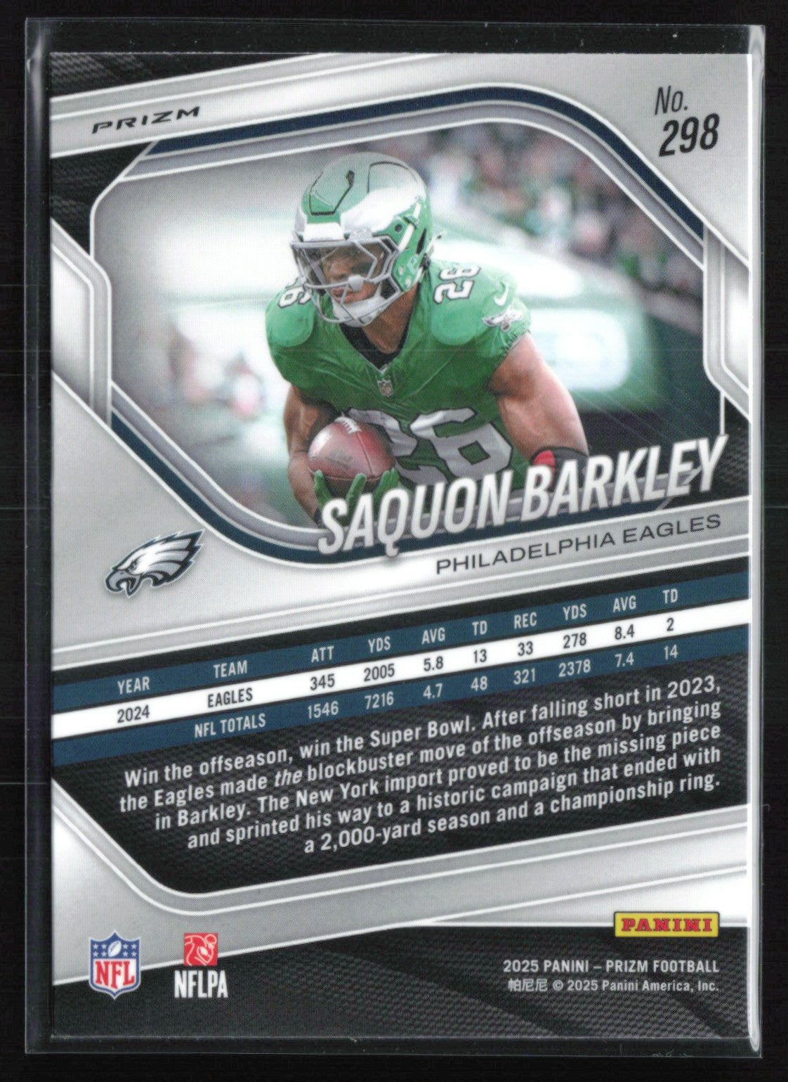 Saquon Barkley Silver Prizm