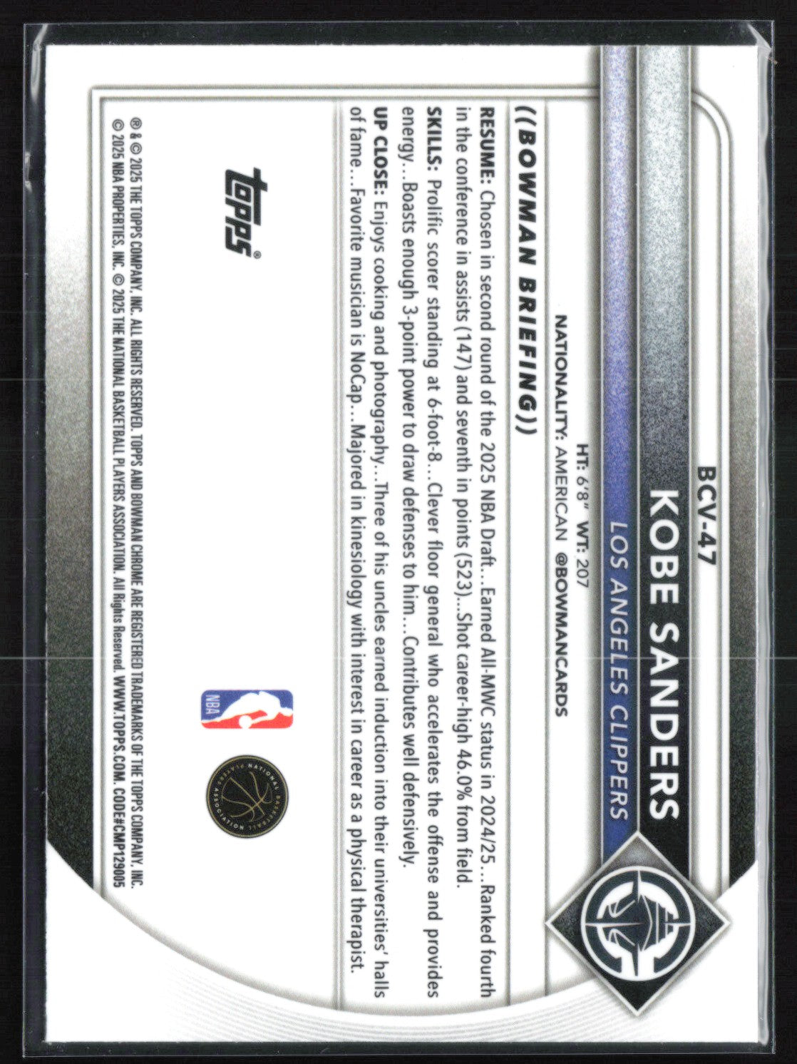 Kobe Sanders RC Mojo