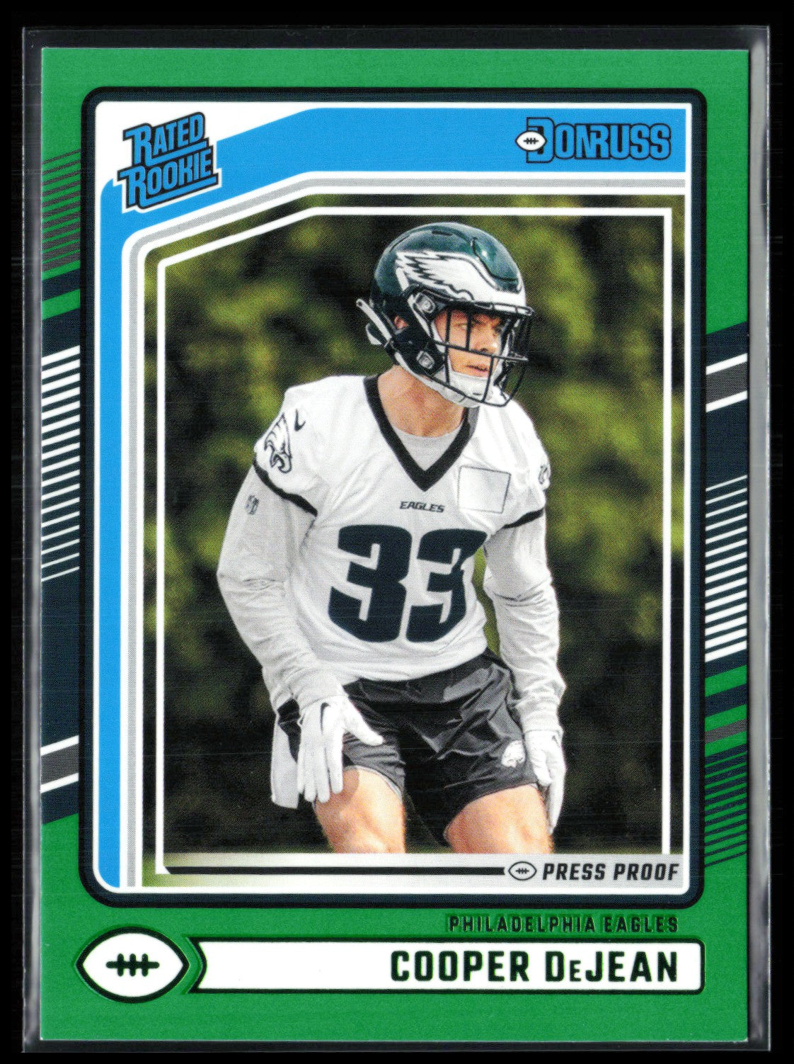 Cooper DeJean RC Green Press Proof