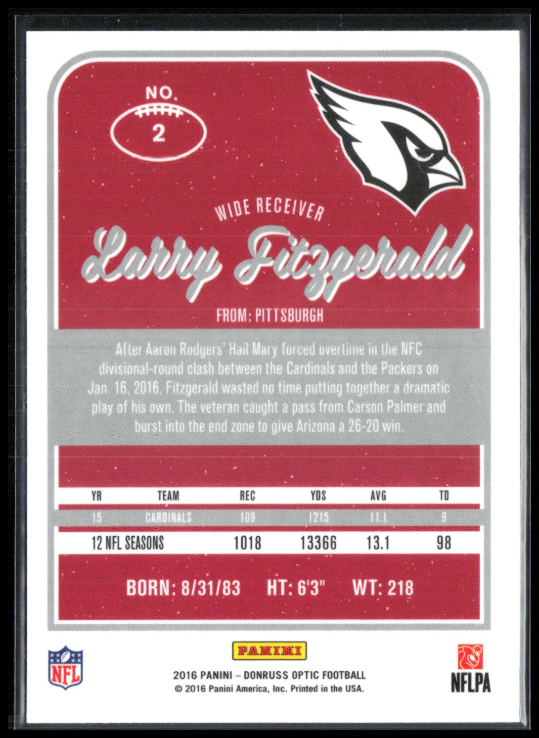 Larry Fitzgerald Holo