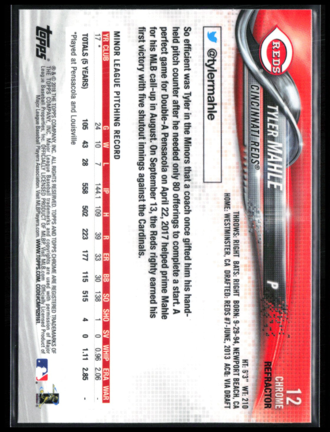 Tyler Mahle RC Refractor