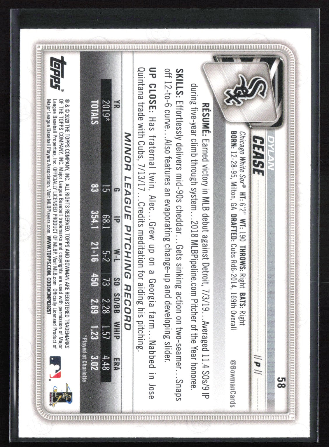 Dylan Cease RC