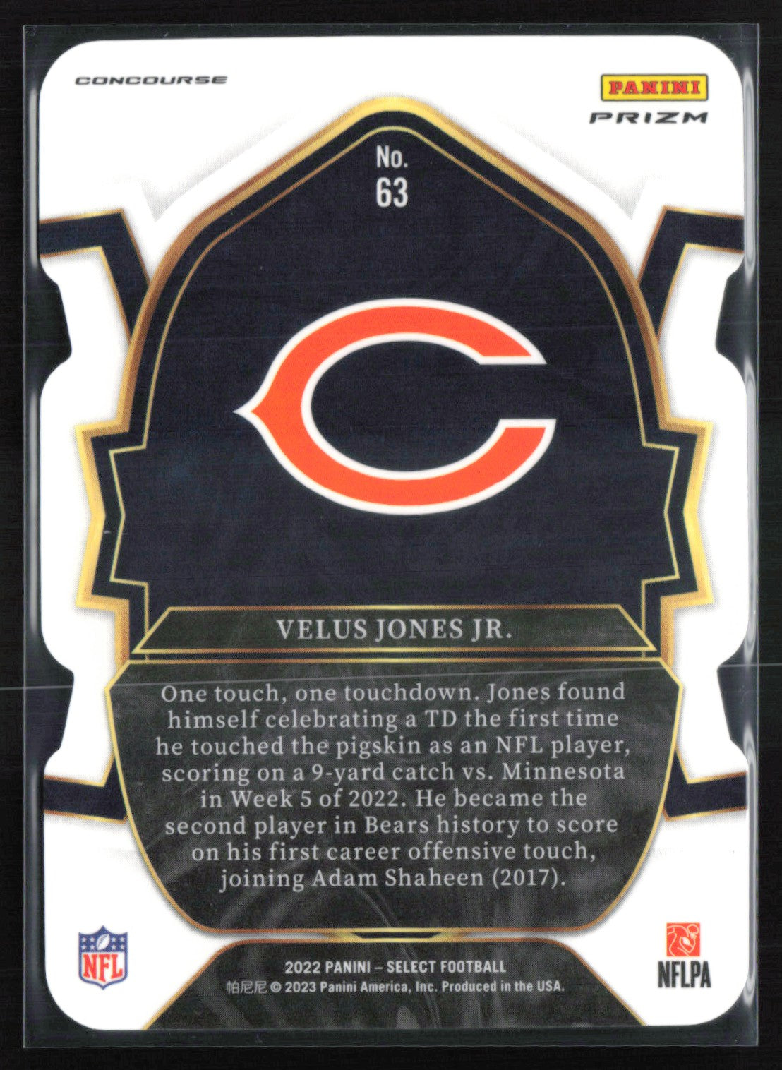 Velus Jones Jr. RC Black Red Die-Cut