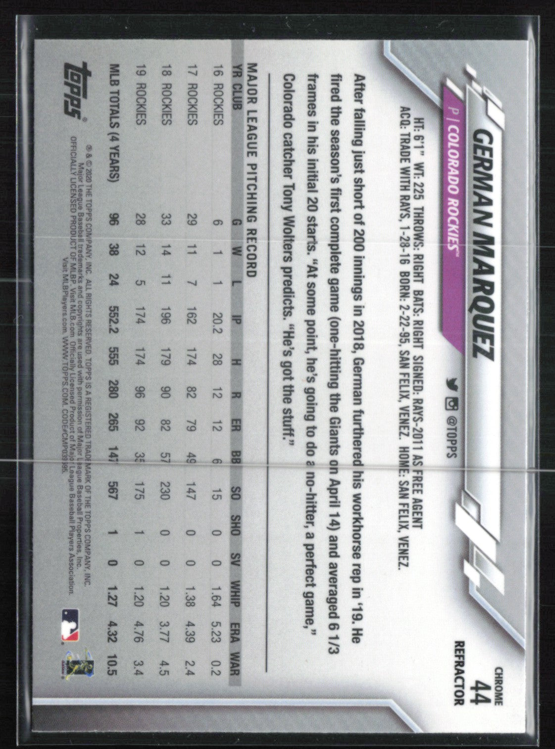 German Marquez Pink Refractor