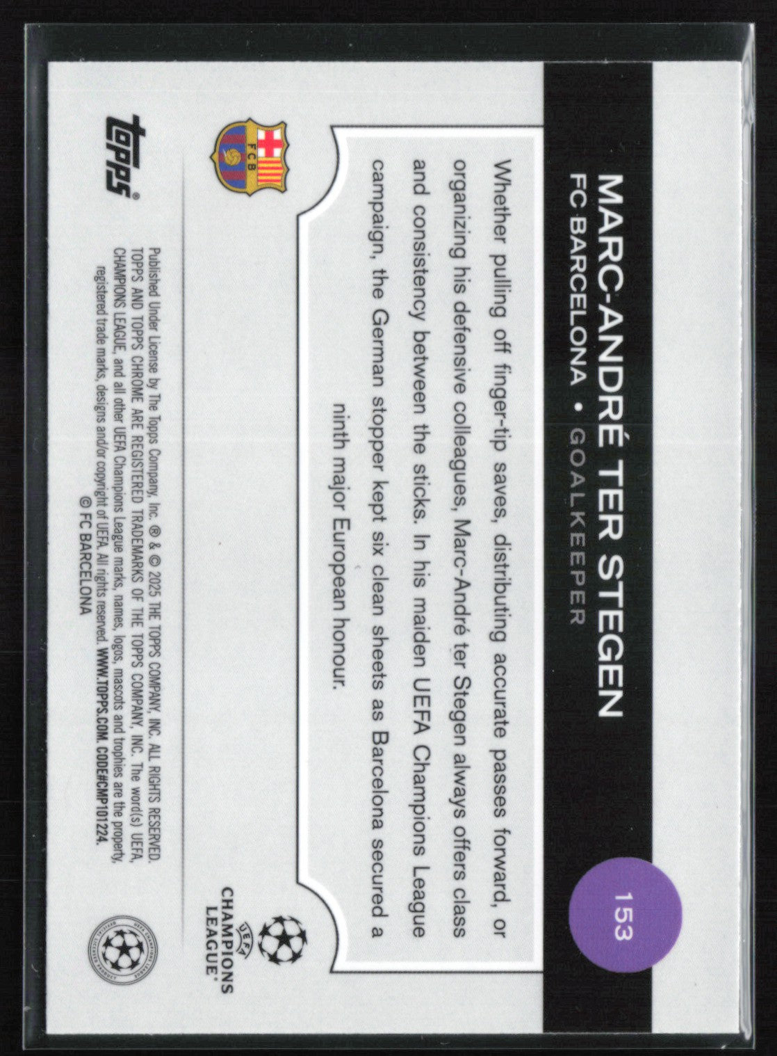 Marc-Andre ter Stegen Purple Shimmer