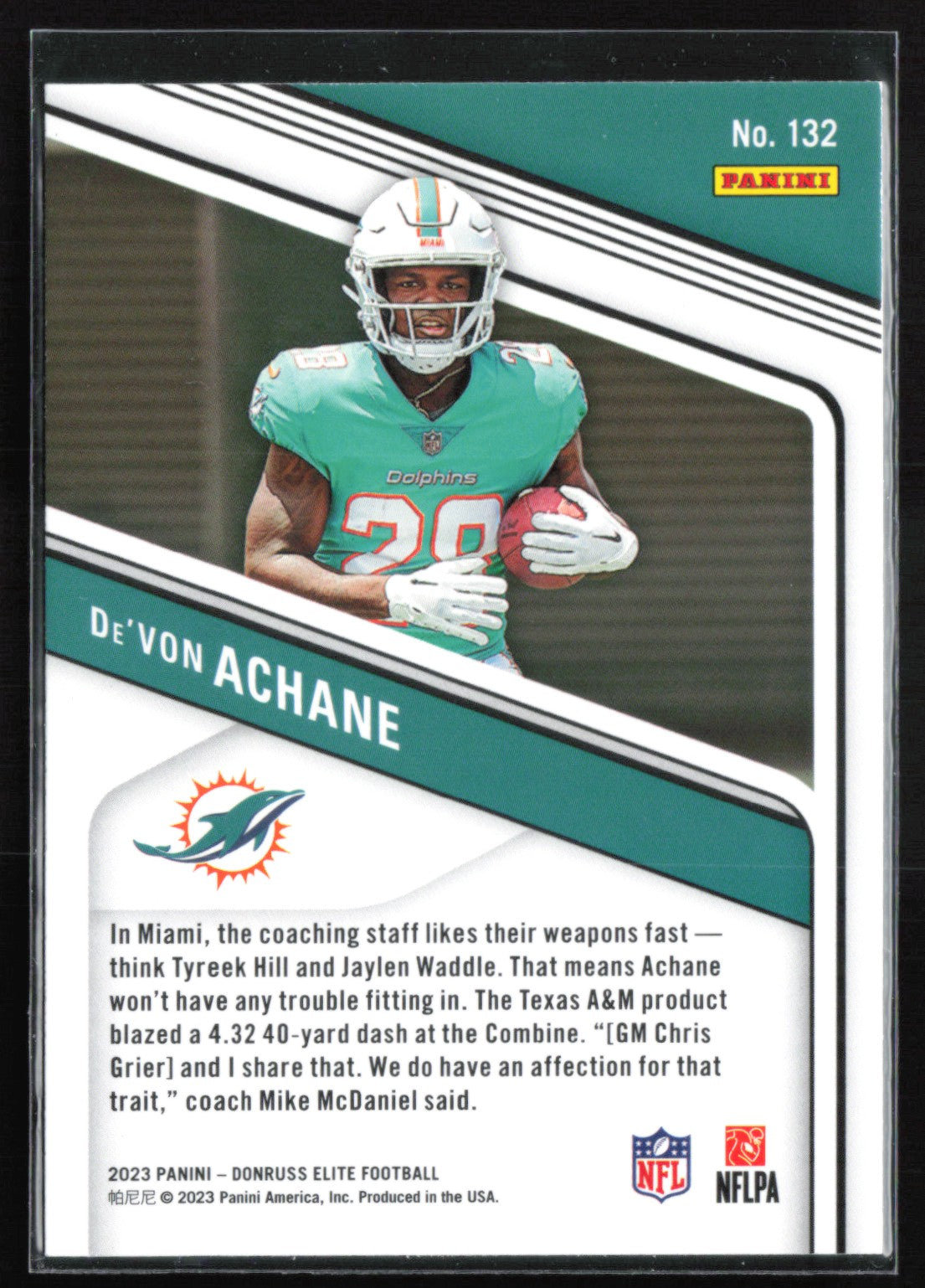 De'Von Achane RC Green Disco