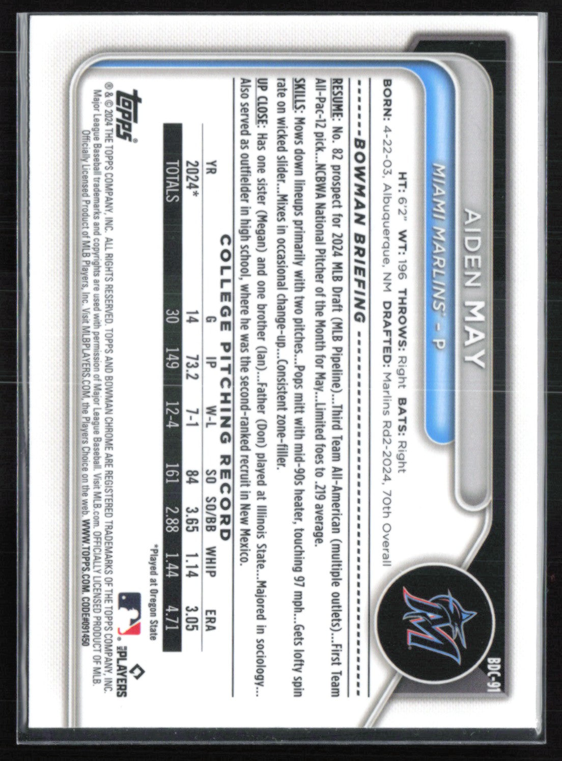 Aiden May 1st Bowman