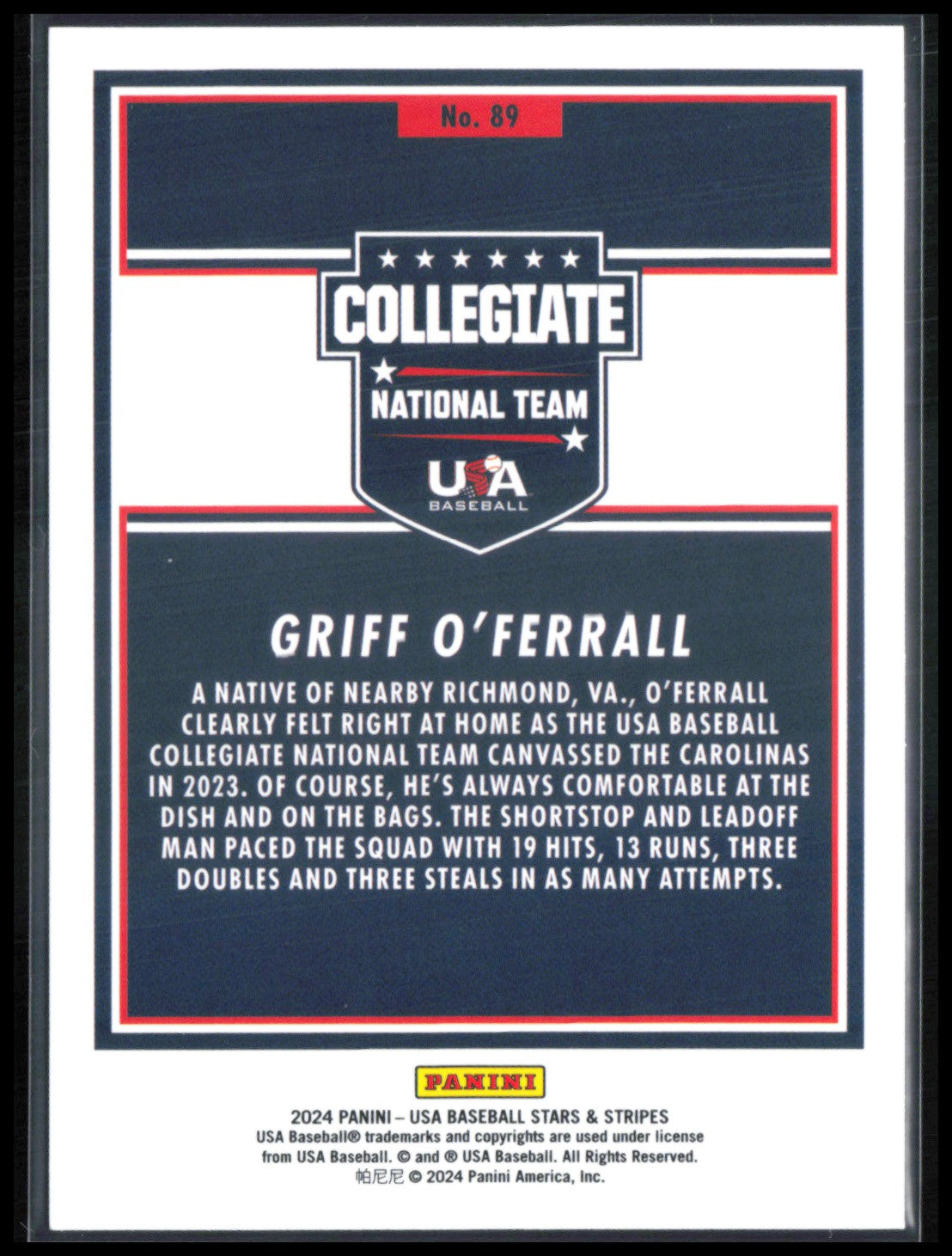 Griff O'Ferrall Red White Stripe