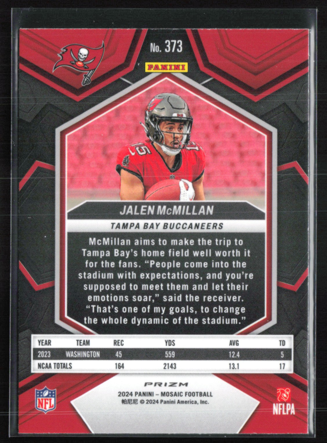Jalen McMillan RC Green Mosaic