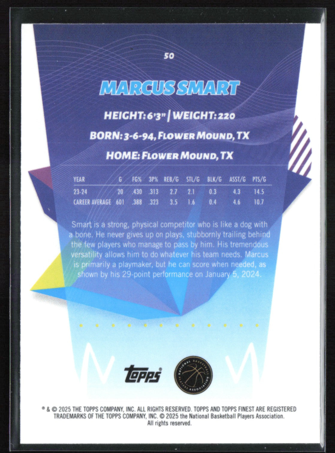 Marcus Smart Purple /100