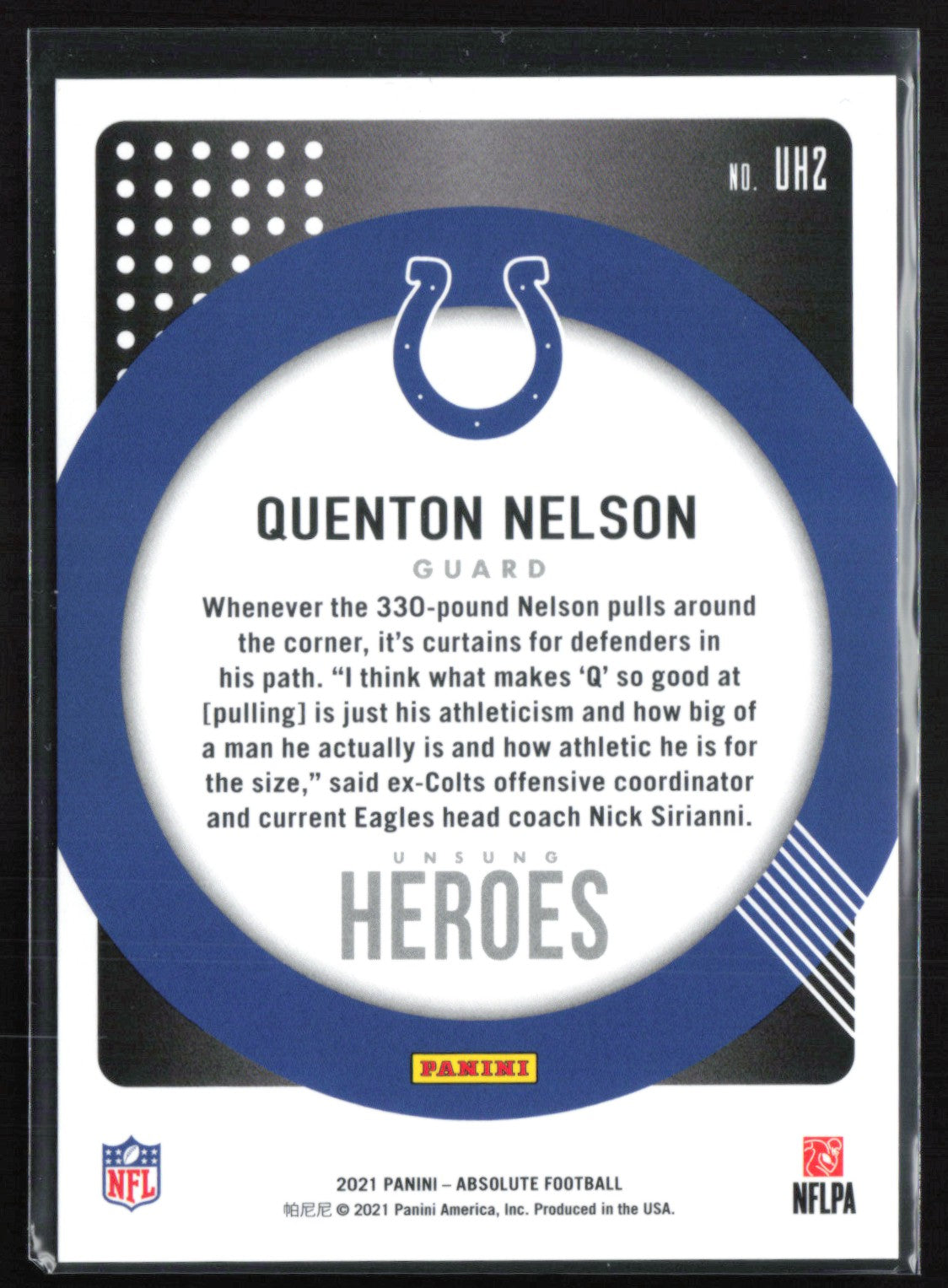 Quenton Nelson /75 Unsung Heroes
