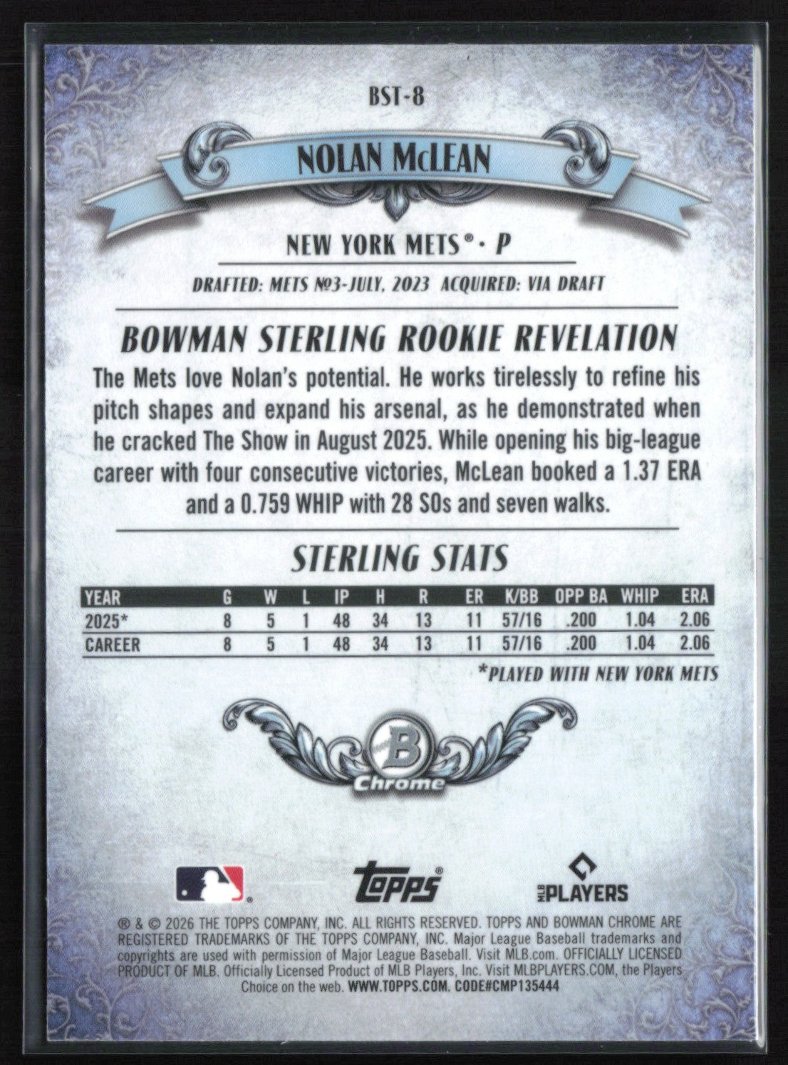 Nolan McLean RC Bowman Sterling