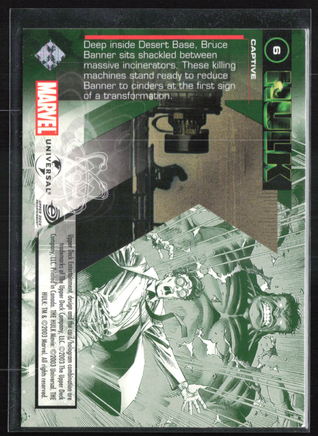 Captive 2003 Hulk Marvel Universal
