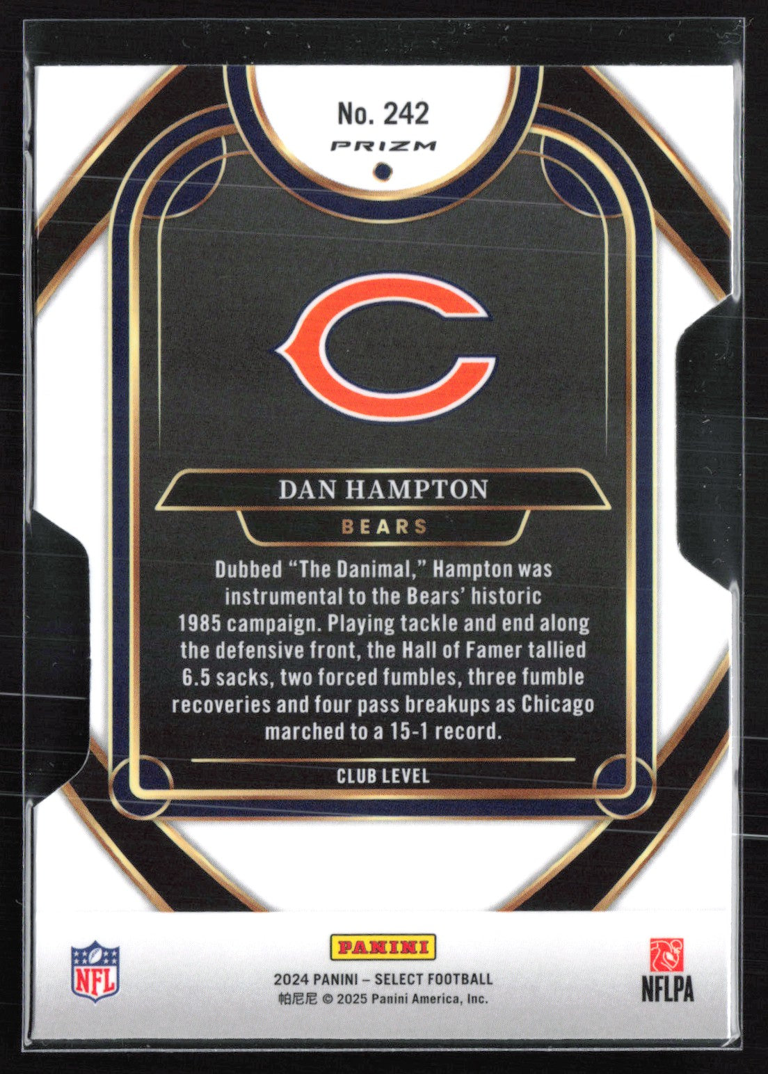 Dan Hampton Silver Die-Cut