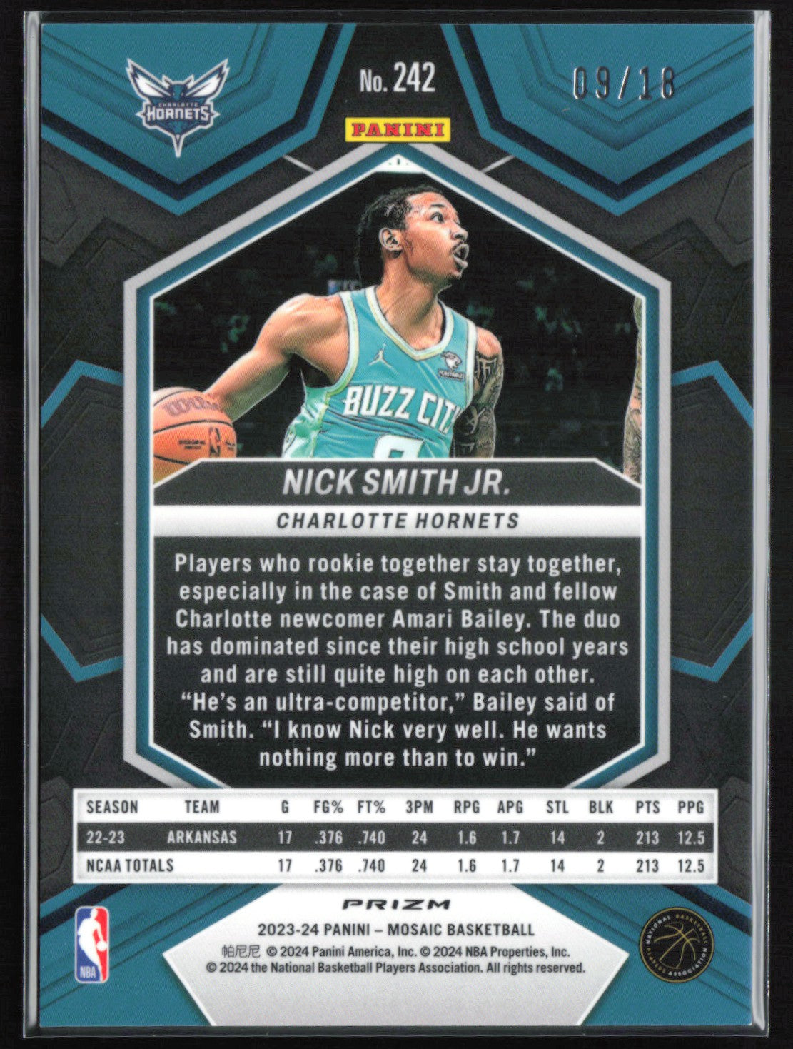Nick Smith Jr. RC Green Mosaic