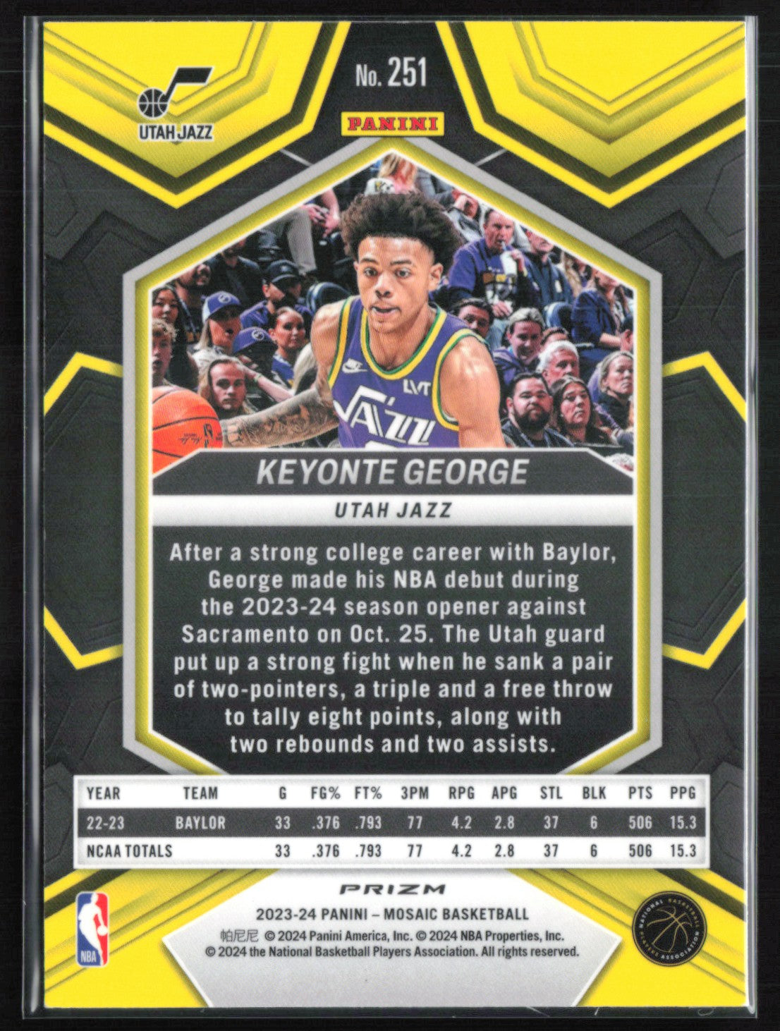 Keyonte George RC Green Mosaic