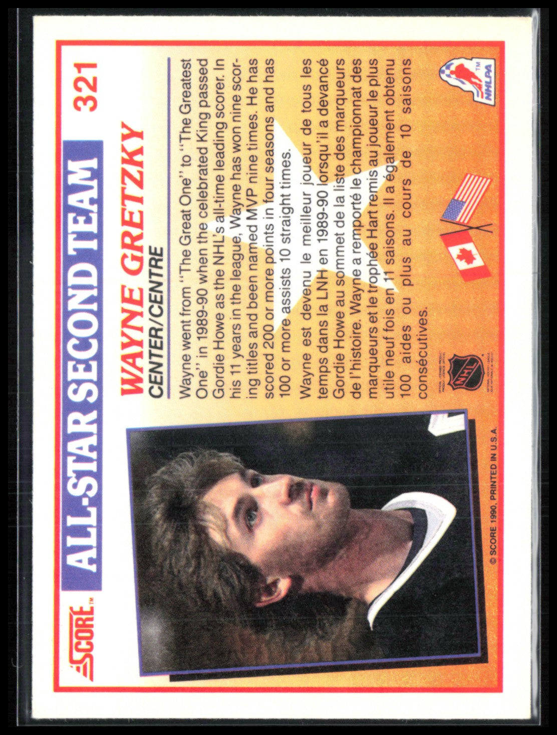 Wayne Gretzky 1990 Score