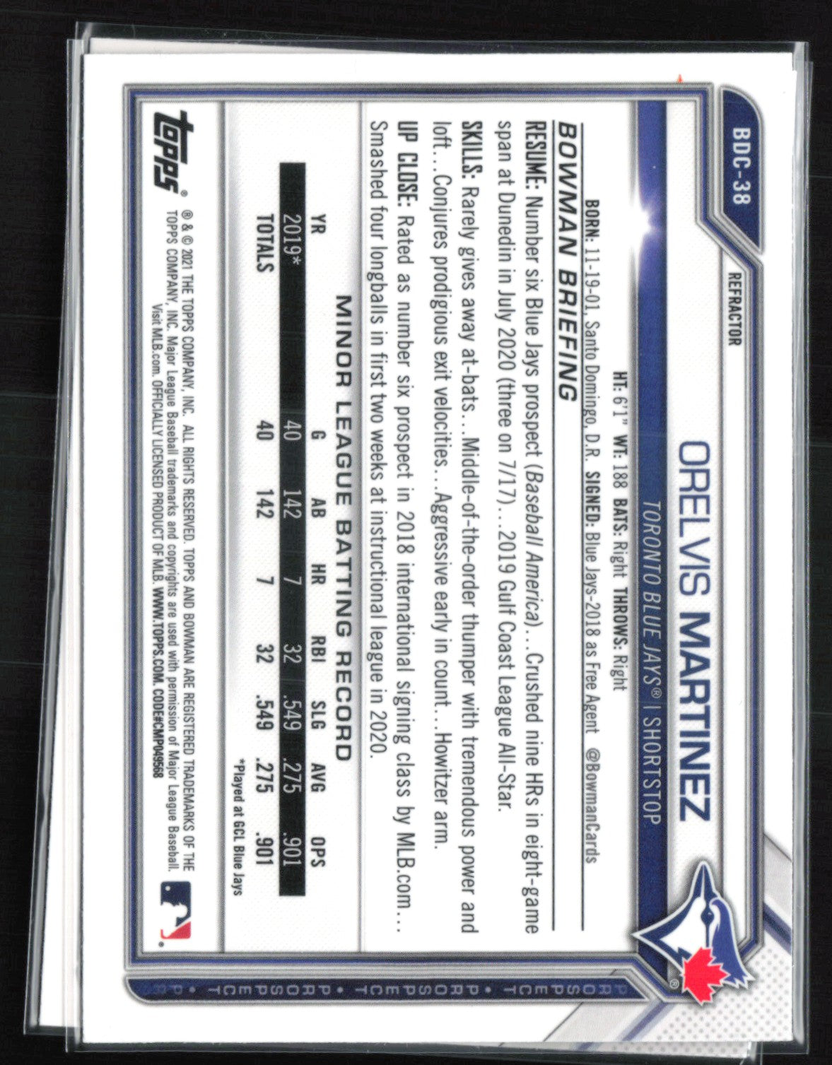Malcom Nunez 1st Bowman Mojo