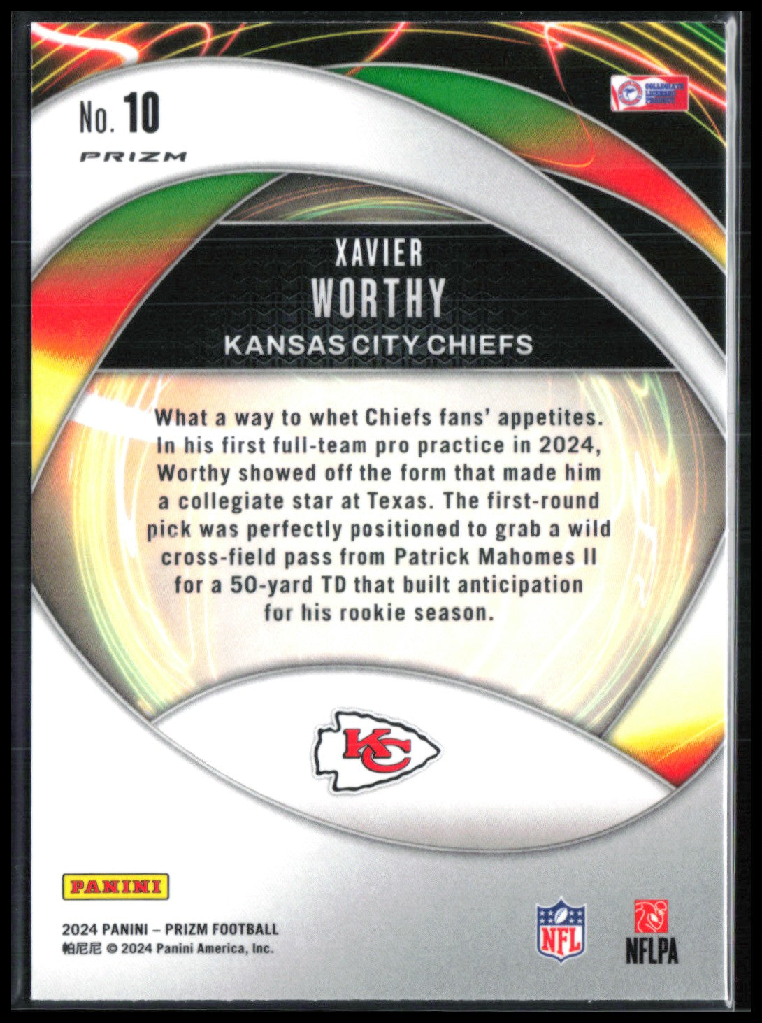 Xavier Worthy RC Portals Green Prizm
