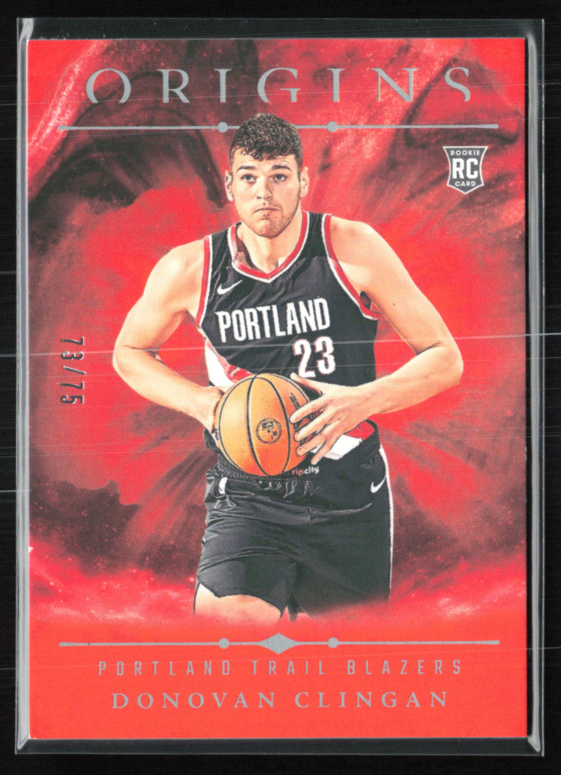 2024 Panini Origins Orange 87 Donovan Clingan RC Orange /75 2024