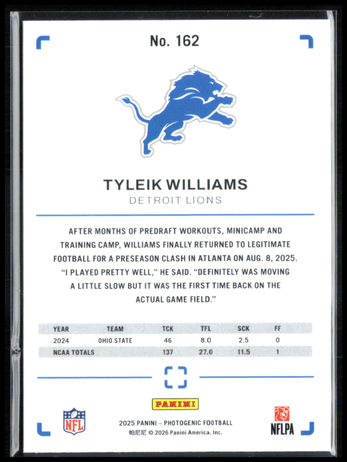 Tyleik Williams RC Red /125