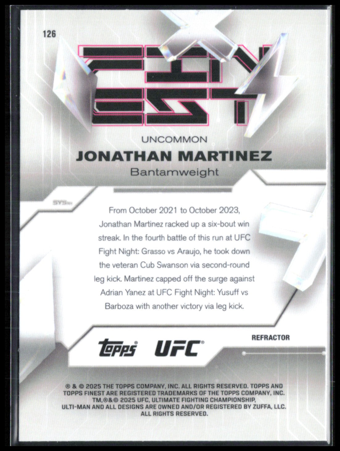 Jonathan Martinez Refractor