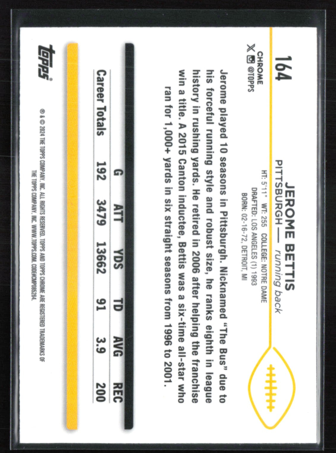 Jerome Bettis Prism