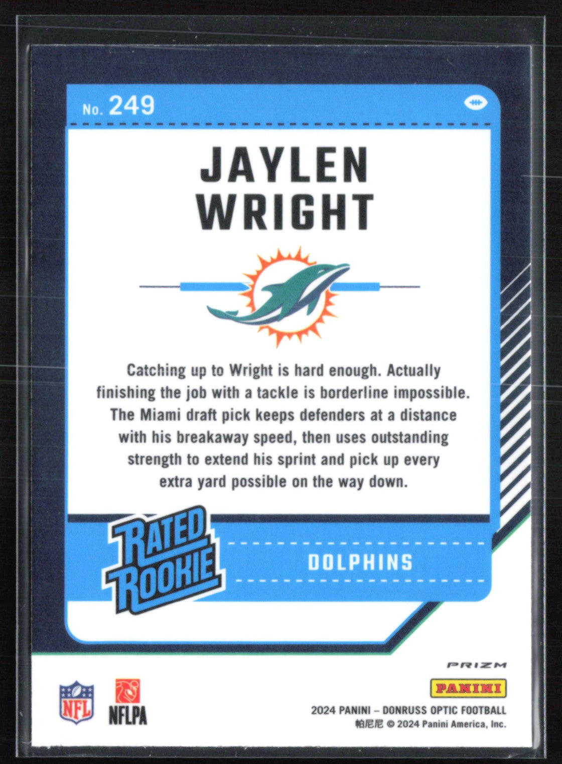 Jaylen Wright RC Blue Hyper