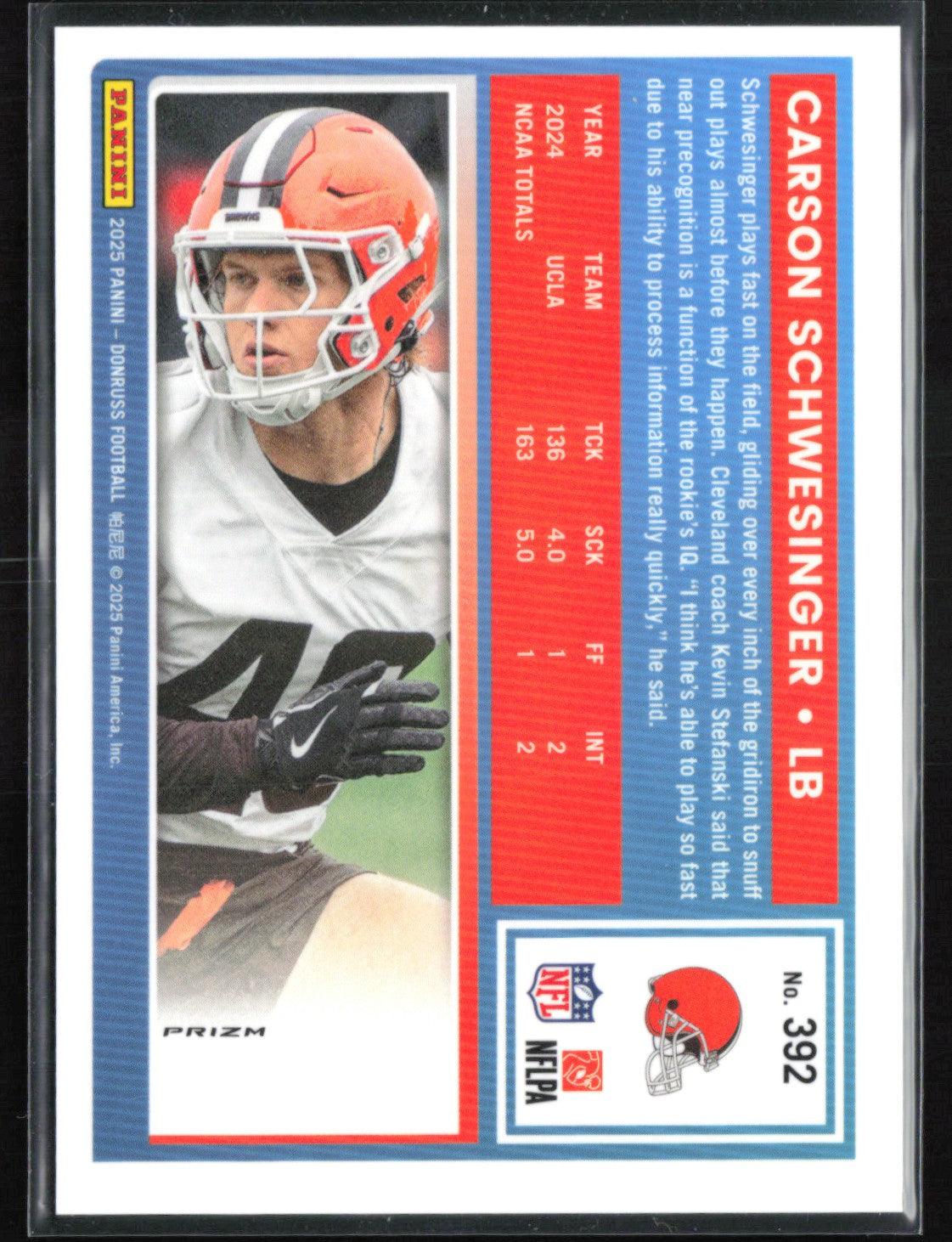Carson Schwesinger RC Red Wave
