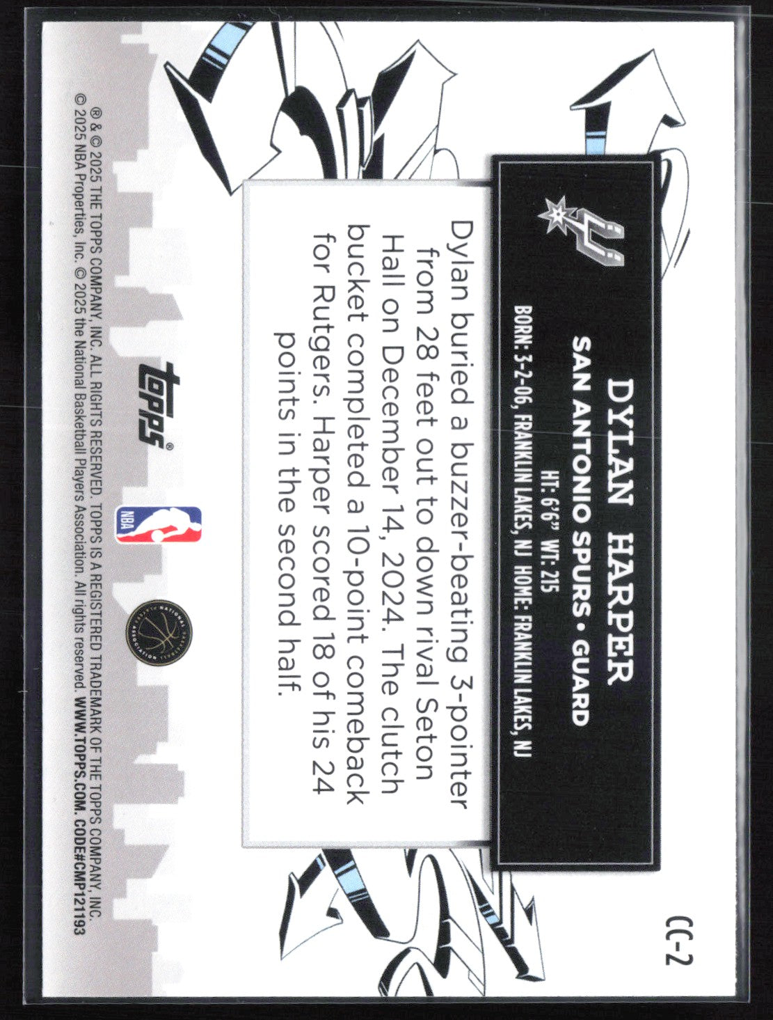 Dylan Harper RC Clutch Prospects