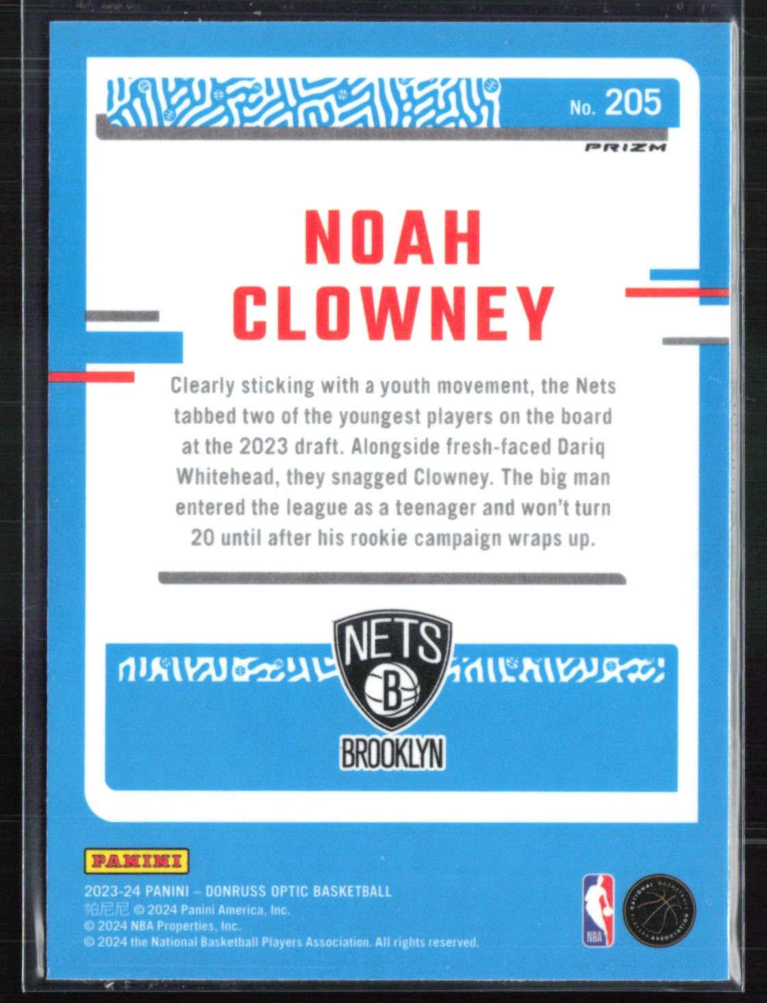 Noah Clowney RC Holo