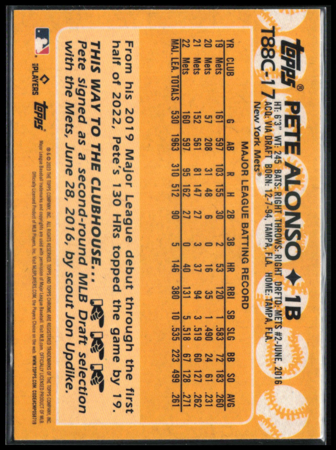 Pete Alonso Mojo