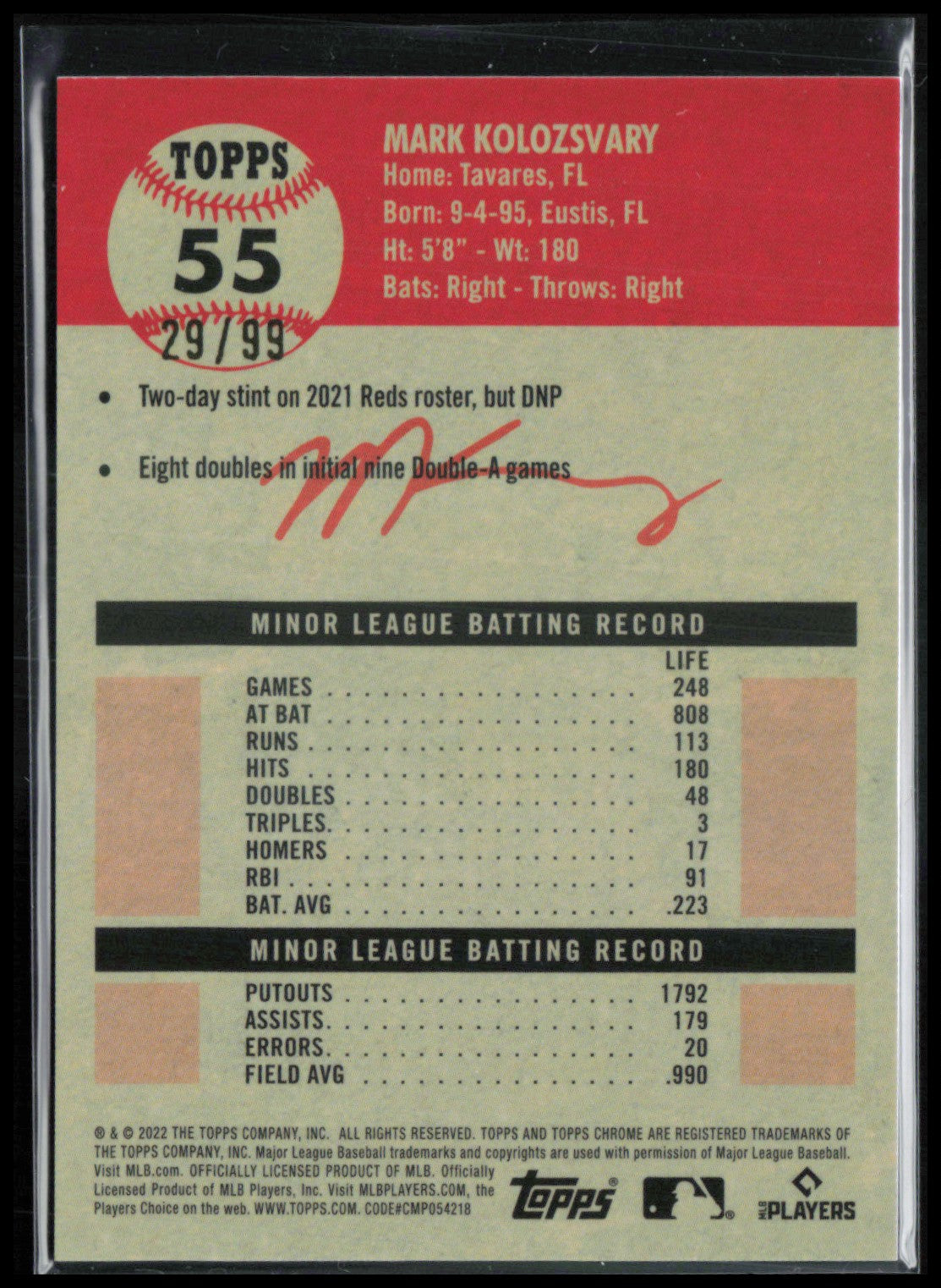 Mark Kolozsvary RC Green Wave /99
