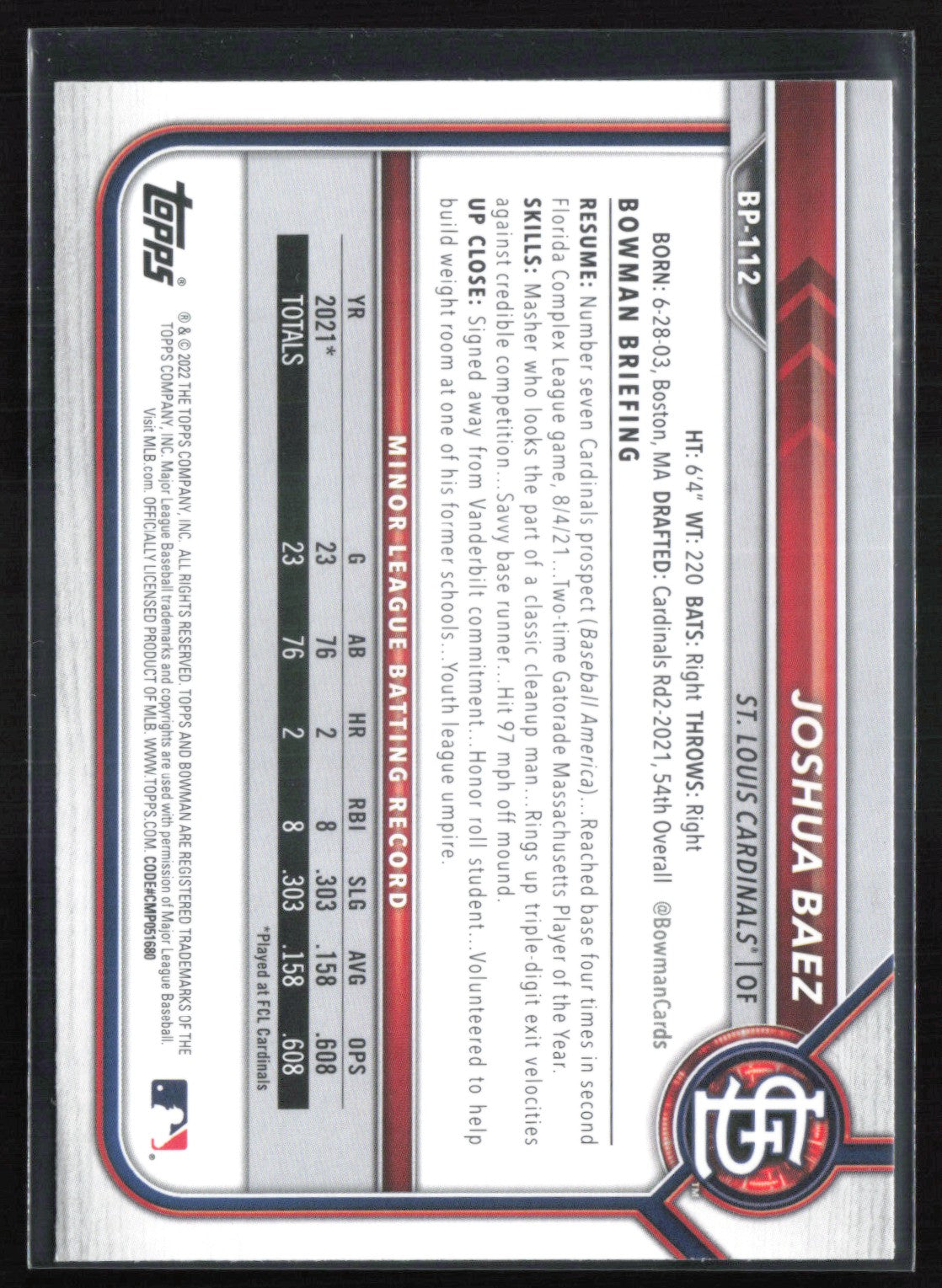 Joshua Baez 1st Bowman