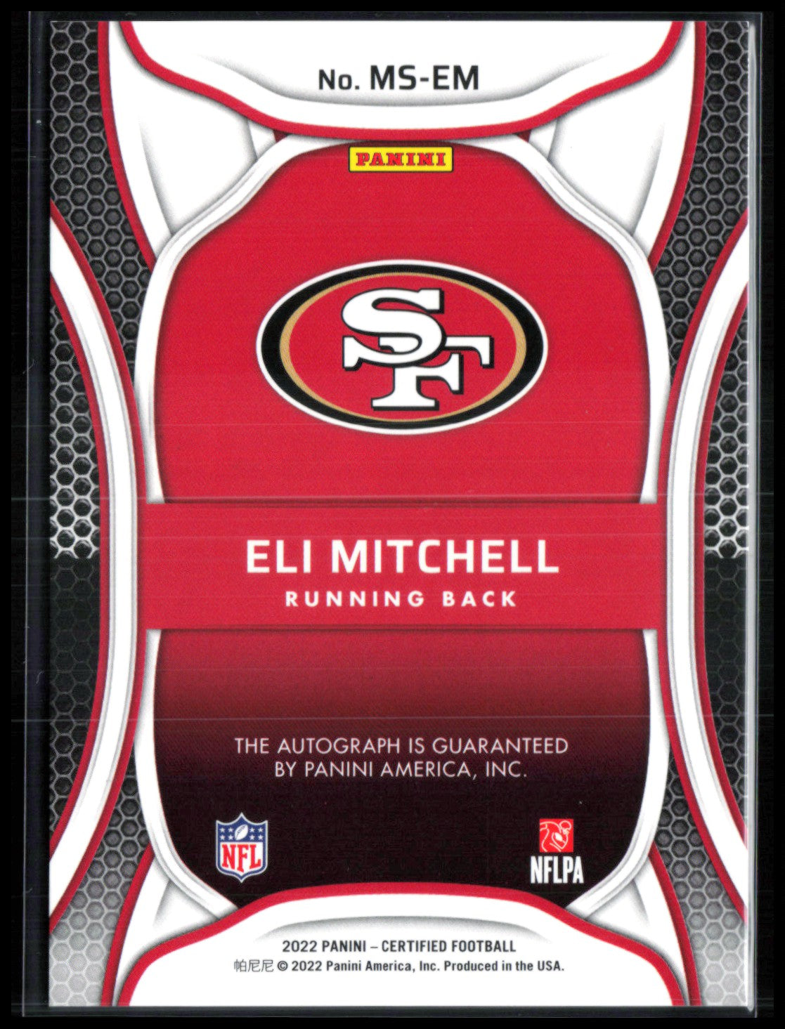 Eli Mitchell Auto /149 2022 Certified