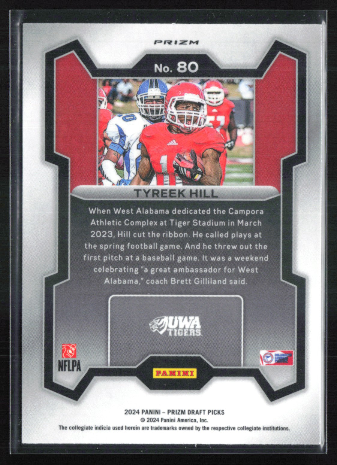 Tyreek Hill Silver Prizm