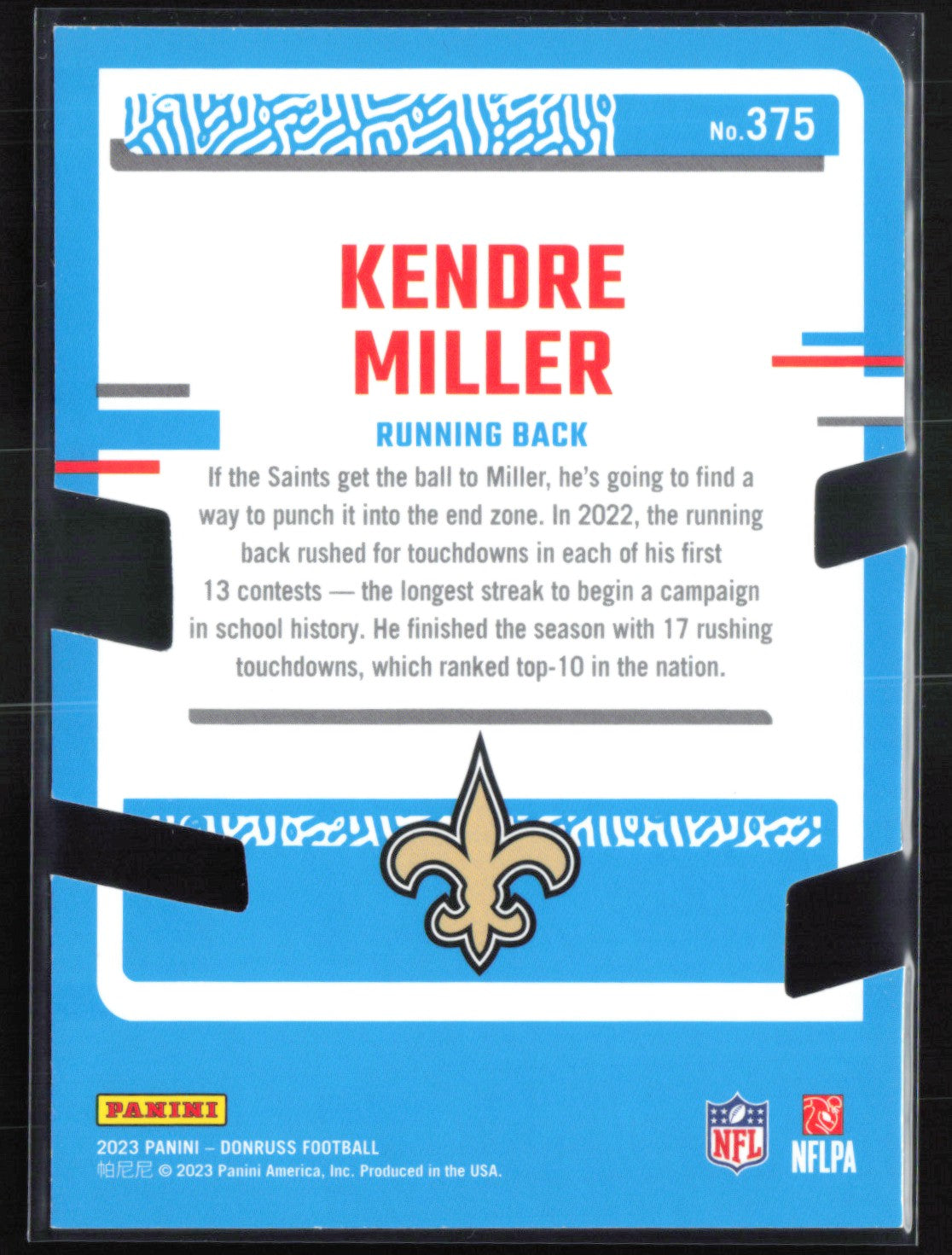 Kendre Miller RC Press Proof /50 Die-Cut