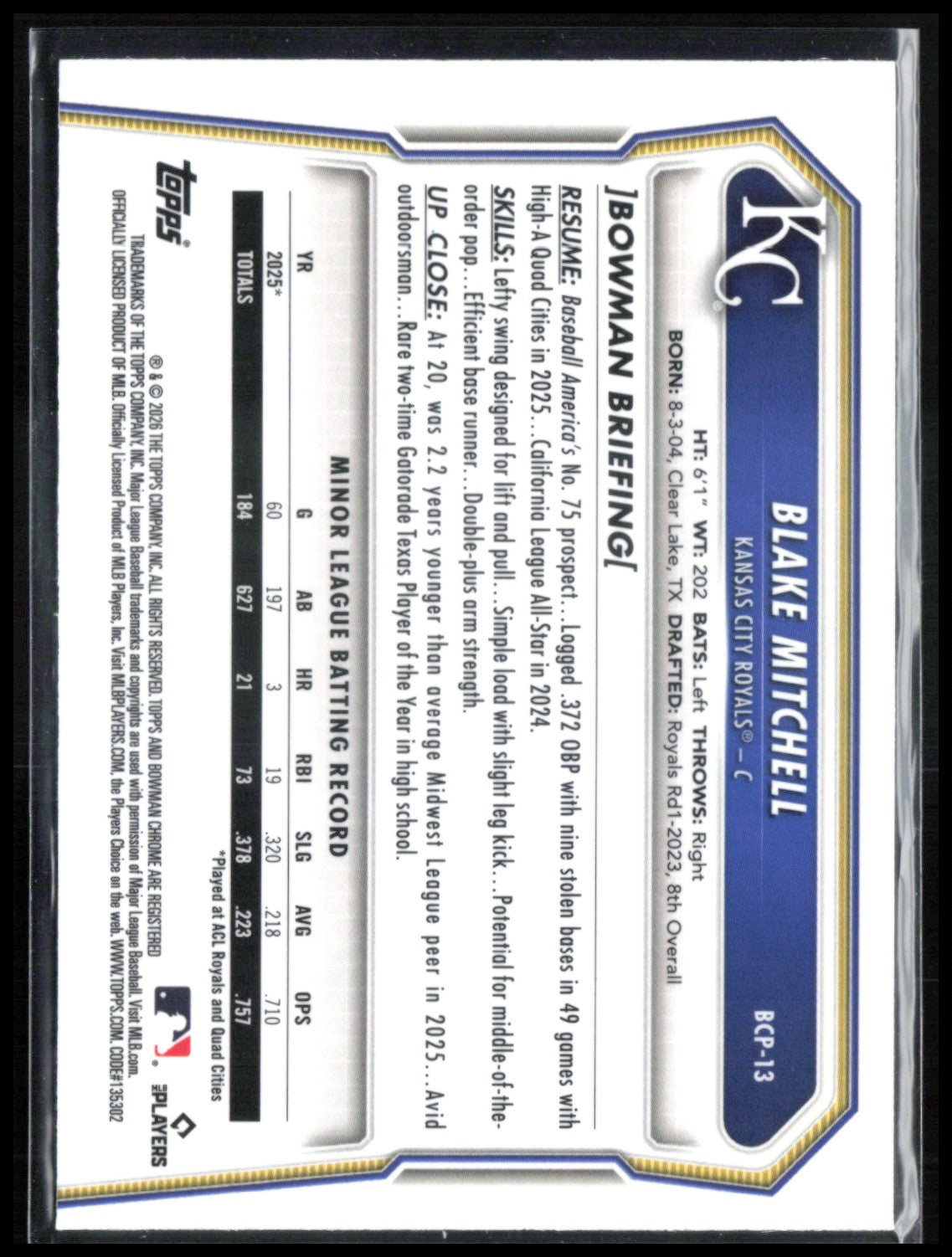 Blake Mitchell Reptilian Refractor