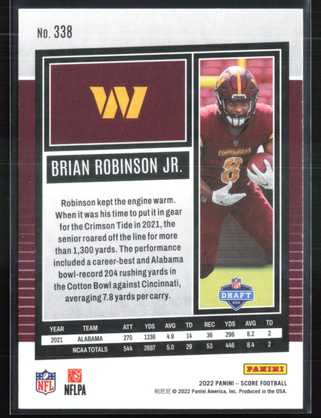 Brian Robinson Jr. RC