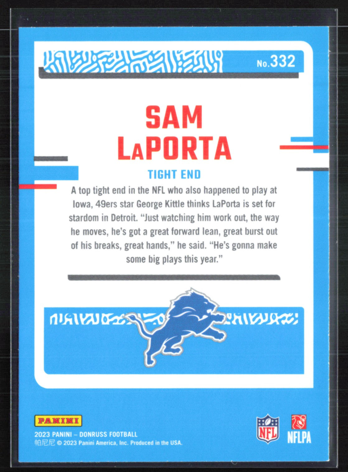 Sam LaPorta RC