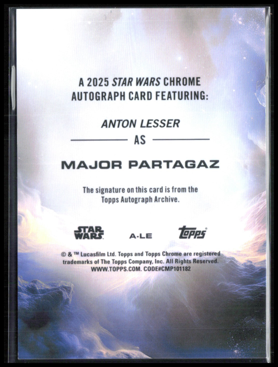 Major Partagaz Auto 2025 Star Wars Chrome