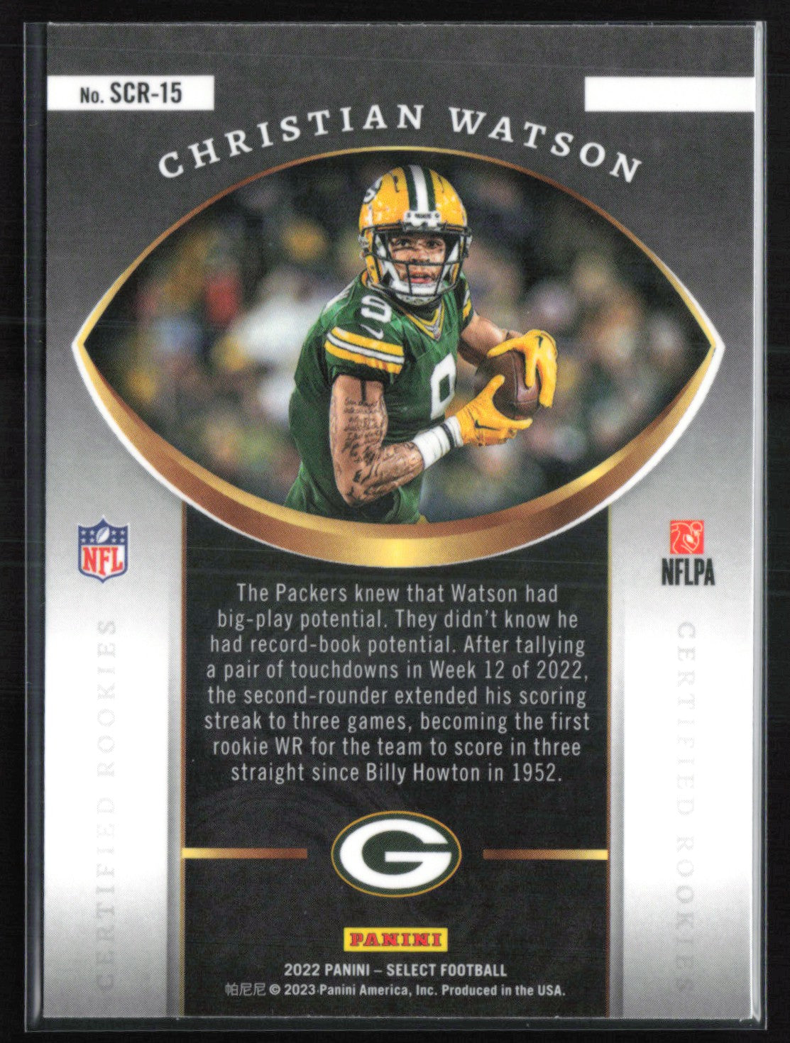 Christian Watson RC Select Certified
