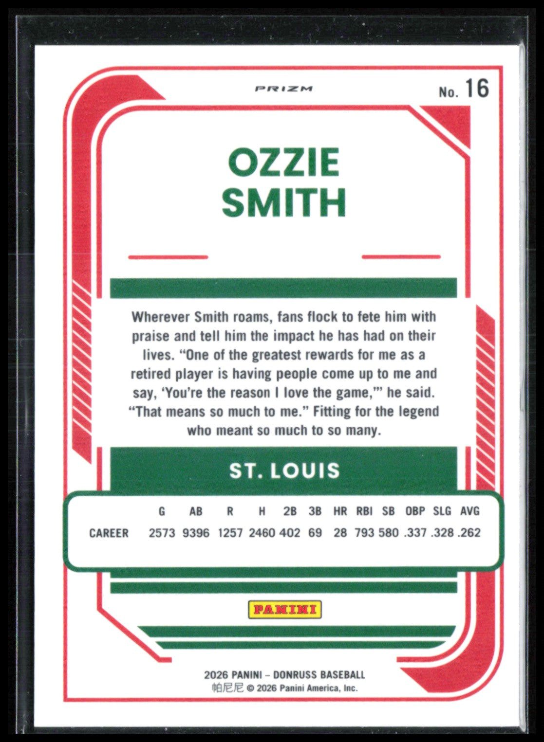 Ozzie Smith Orange Velocity