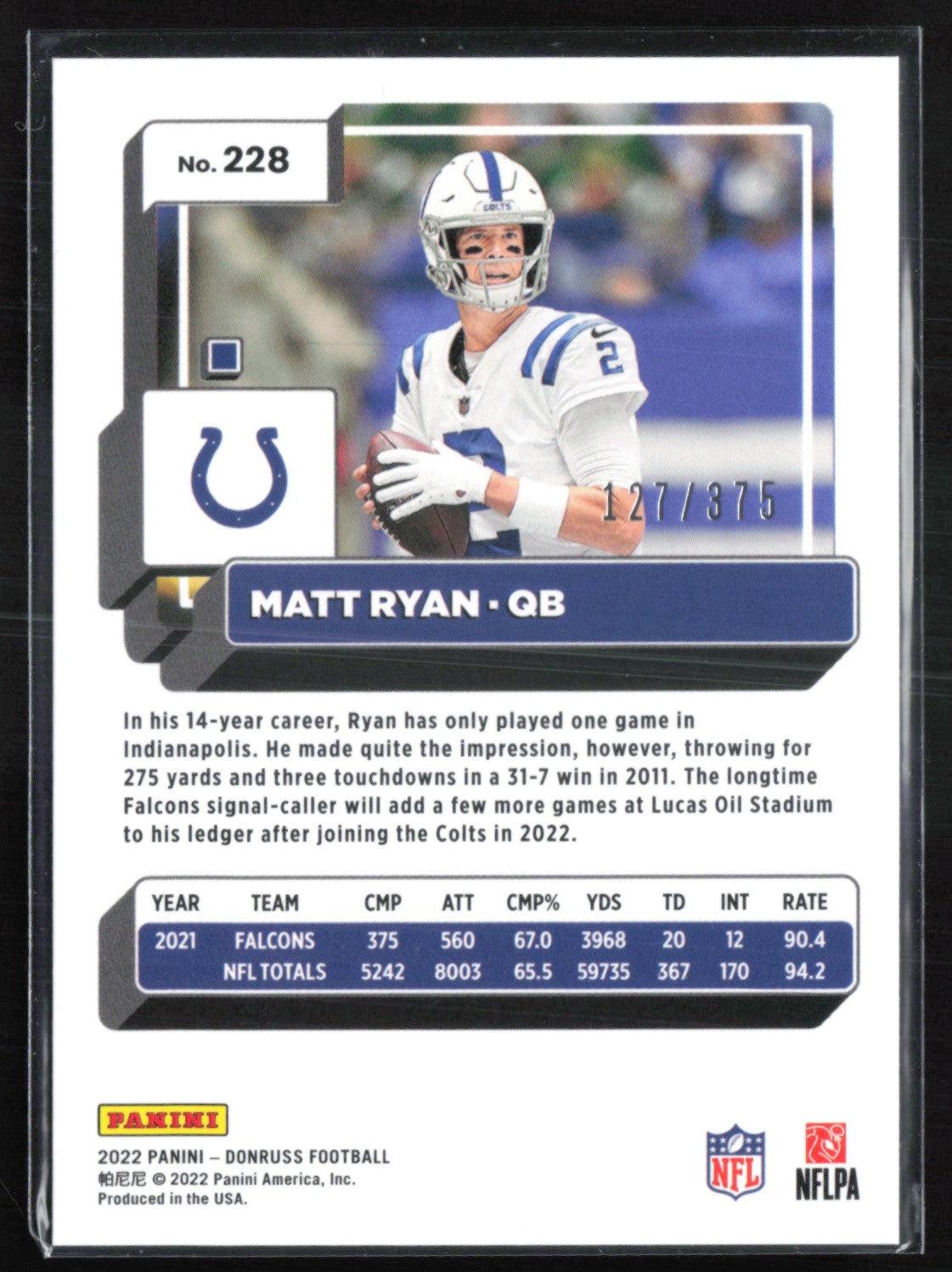 Matt Ryan Purple /275