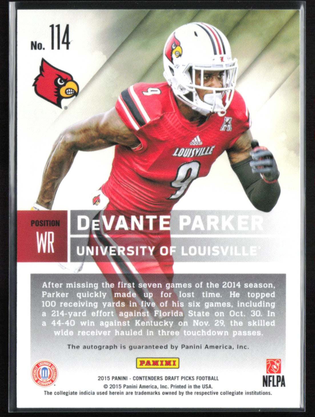 DeVante Parker RC Auto 2015 Contenders Draft Picks