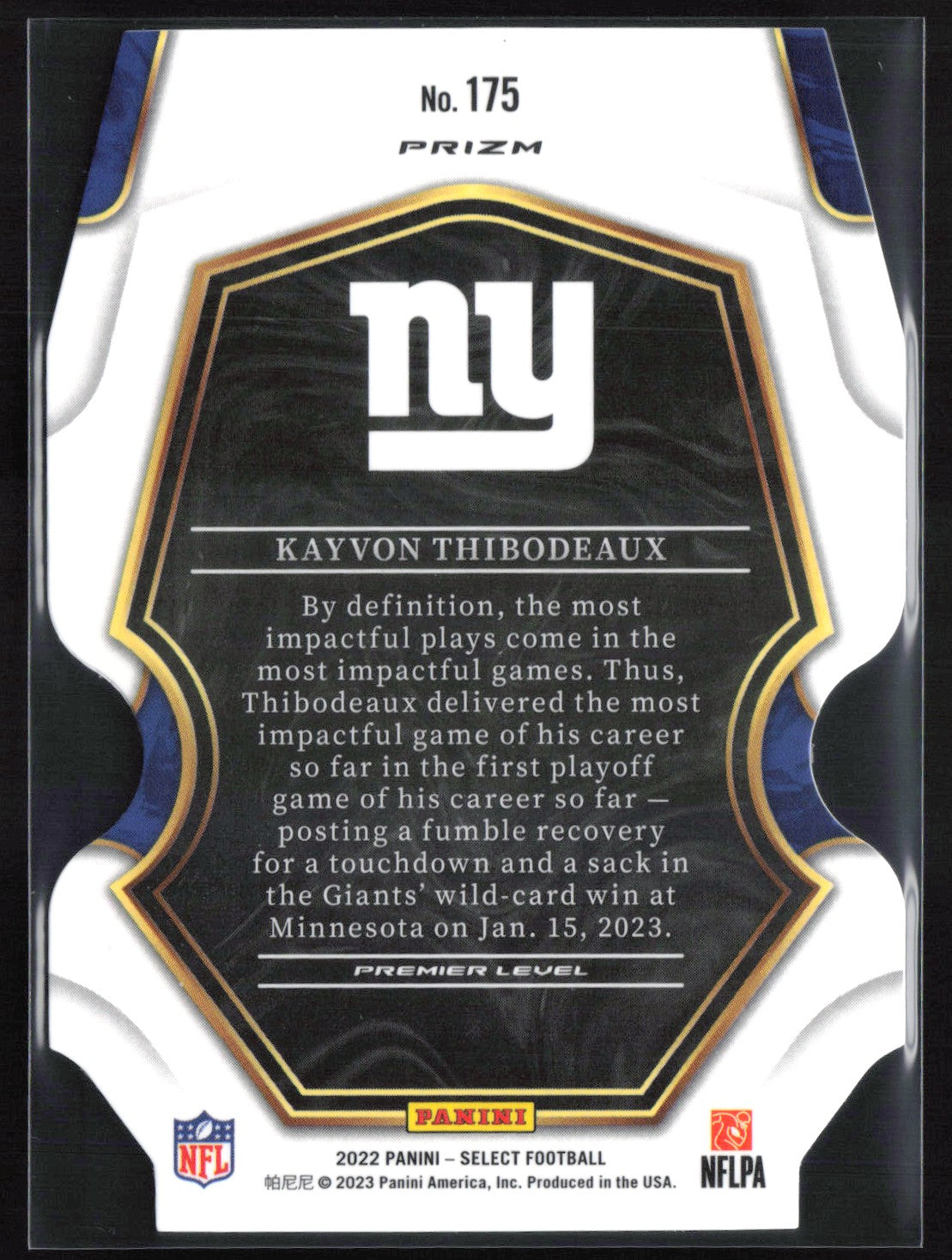Kayvon Thibodeaux RC Silver Die-Cut