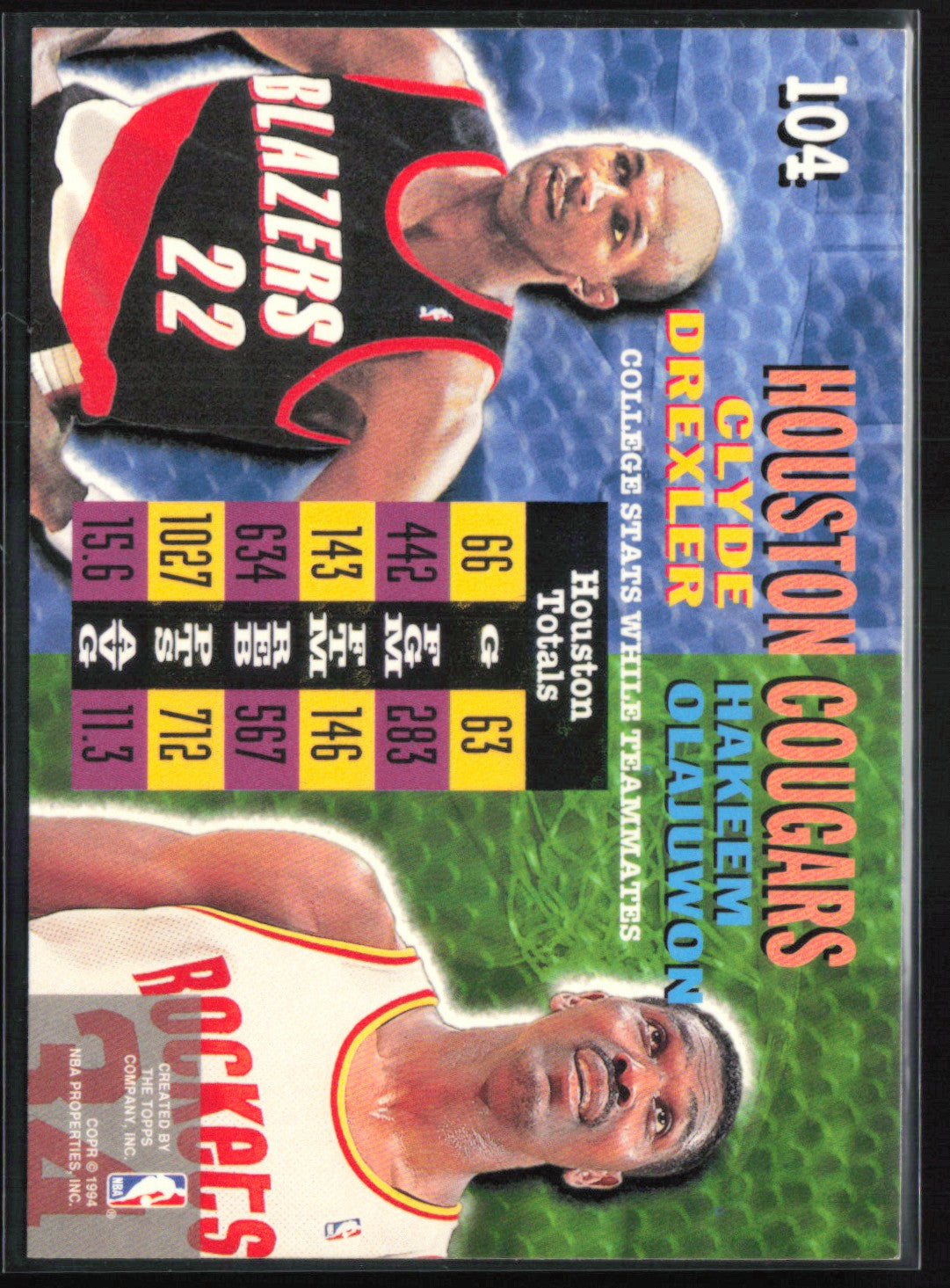Hakeem Olajuwon/Clyde Drexler