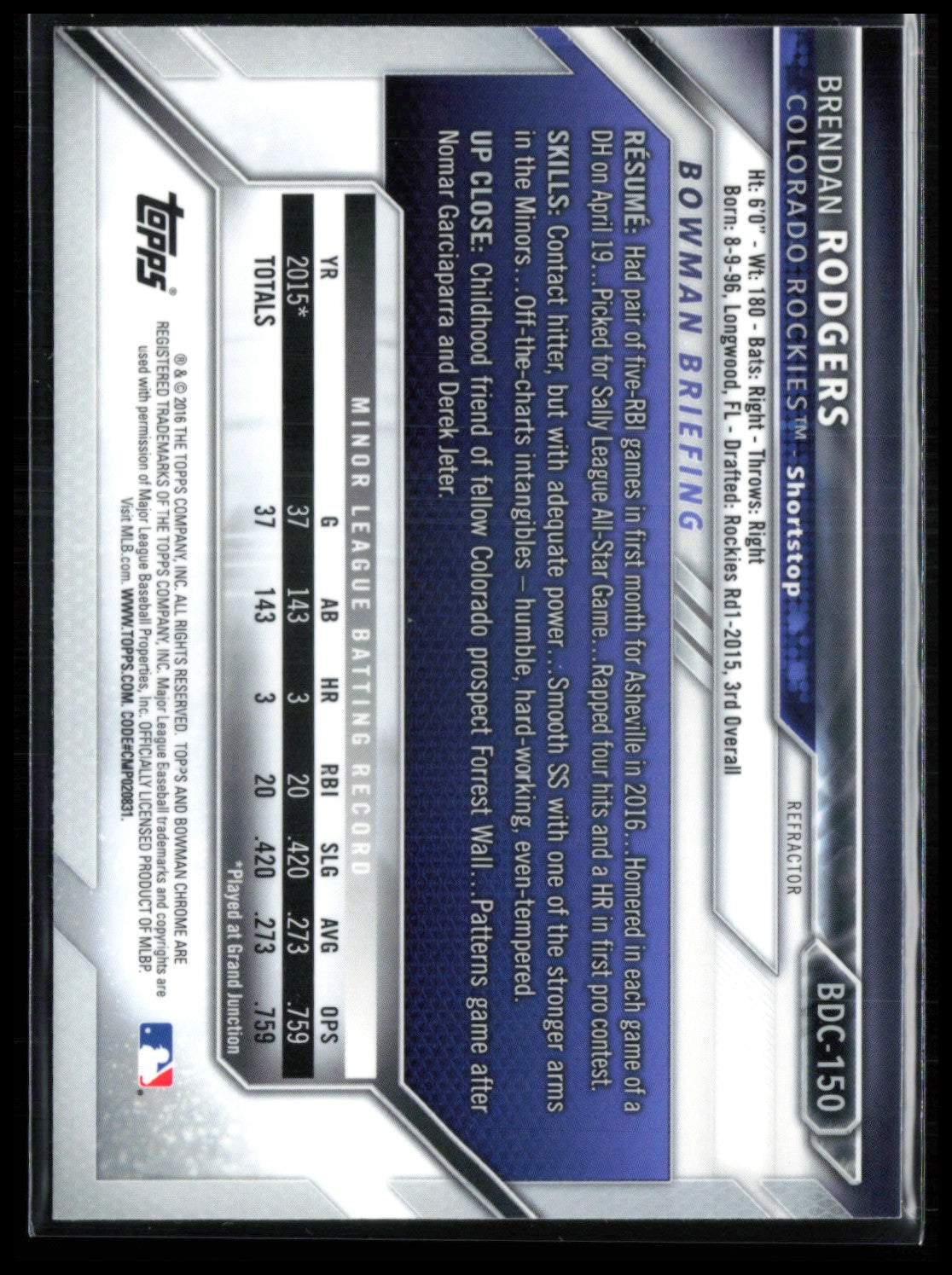 Brendan Rodgers Refractor